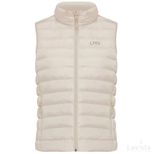 Iqoniq Meru dames gerecycled polyester bodywarmer beige