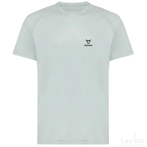Iqoniq Tikal gerecycled polyester sneldrogend sport t-shirt iceberg green