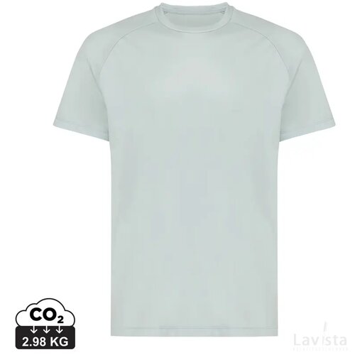 Iqoniq Tikal gerecycled polyester sneldrogend sport t-shirt iceberg green