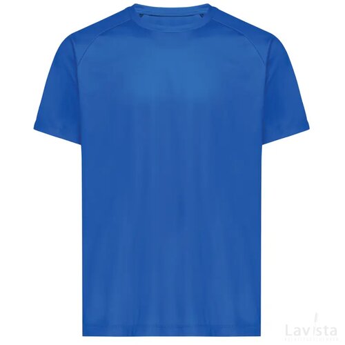 Iqoniq Tikal gerecycled polyester sneldrogend sport t-shirt royal blue