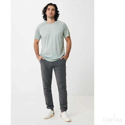 Iqoniq Tikal gerecycled polyester sneldrogend sport t-shirt iceberg green