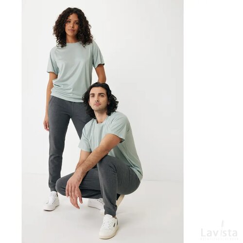 Iqoniq Tikal gerecycled polyester sneldrogend sport t-shirt iceberg green