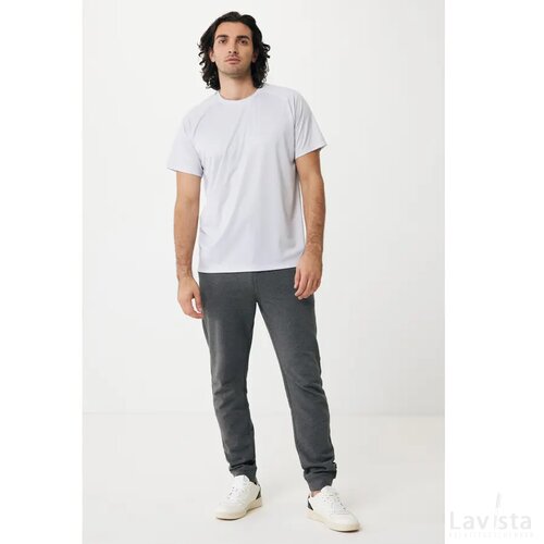 Iqoniq Tikal gerecycled polyester sneldrogend sport t-shirt lichtgrijs