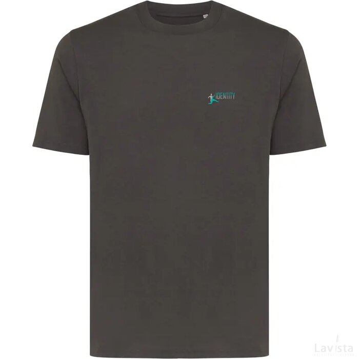 Iqoniq Sierra lichtgewicht gerecycled katoen t-shirt antraciet