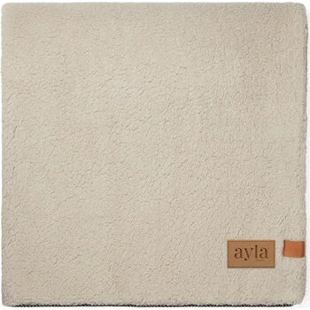VINGA Maine GRS recycled polyester dubbellaags deken bruin