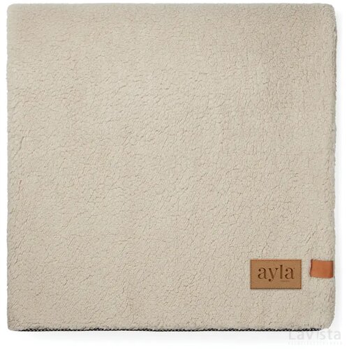 VINGA Maine GRS recycled polyester dubbellaags deken bruin