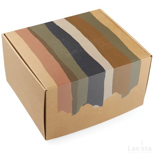 VINGA Maine GRS recycled polyester dubbellaags deken bruin