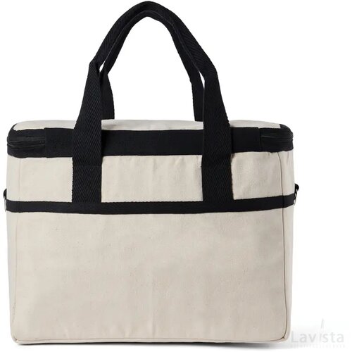 VINGA Volonne AWARE™ recycled canvas koeltas gebroken wit, zwart