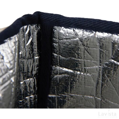 VINGA Volonne AWARE™ recycled canvas koeltas blauw, gebroken wit