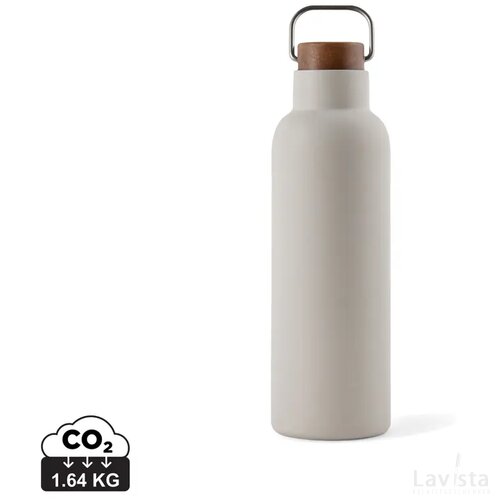 VINGA Ciro RCS gerecycled RVS vacuum fles 800ML grijs