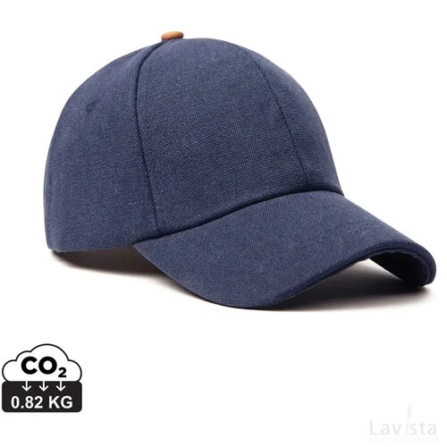VINGA Bosler AWARE™ recycled canvas cap donkerblauw