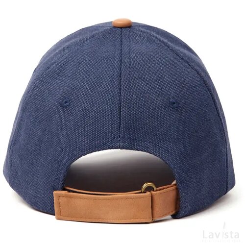 VINGA Bosler AWARE™ recycled canvas cap donkerblauw