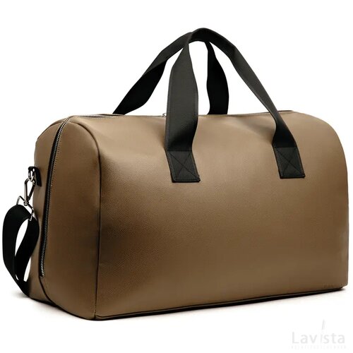 VINGA Bermond RCS gerecycled PU weekendtas bruin