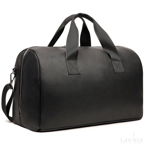VINGA Bermond RCS gerecycled PU weekendtas zwart
