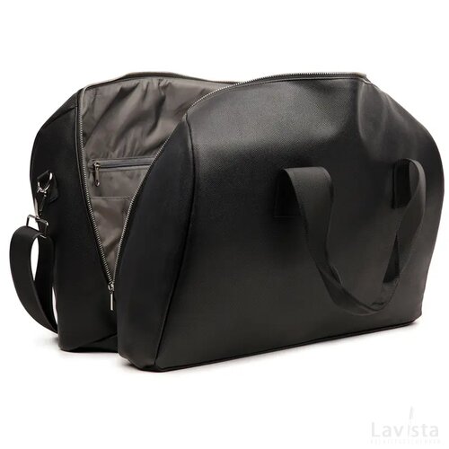 VINGA Bermond RCS gerecycled PU weekendtas zwart