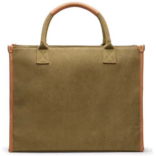 VINGA Bosler RCS recycled canvas office draagtas groen