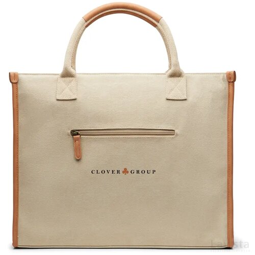 VINGA Bosler RCS recycled canvas office draagtas beige