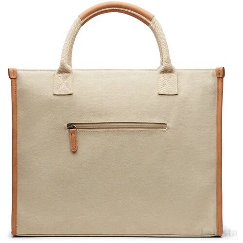 VINGA Bosler RCS recycled canvas office draagtas beige