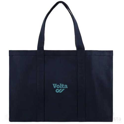 VINGA Hilo AWARE™ recycled canvas maxi draagtas donkerblauw