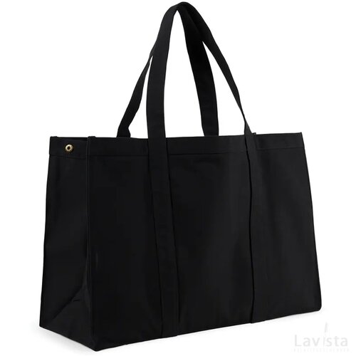 VINGA Hilo AWARE™ recycled canvas maxi draagtas zwart