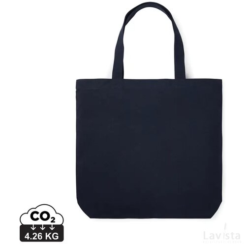 VINGA Hilo AWARE™ recycled canvas draagtas donkerblauw