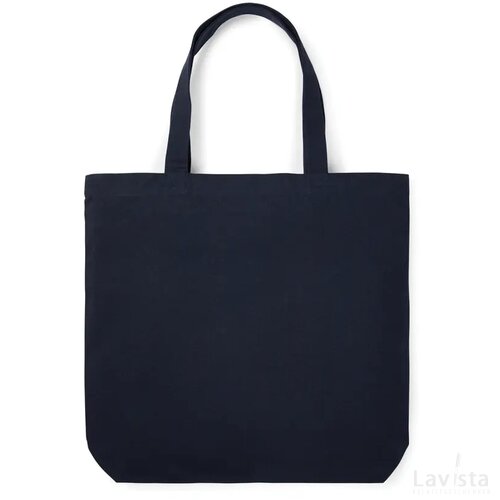 VINGA Hilo AWARE™ recycled canvas draagtas donkerblauw
