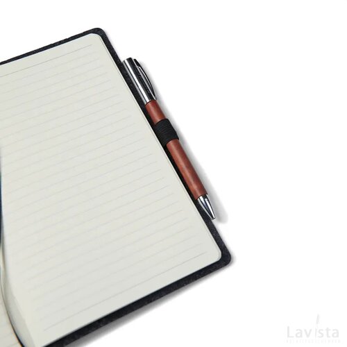 VINGA Albon GRS gerecycled vilt notitieboek zwart