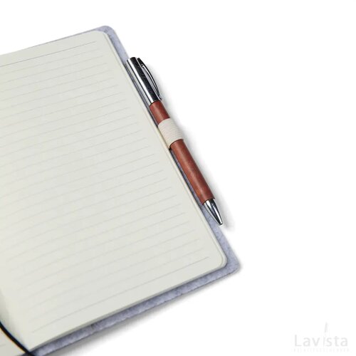 VINGA Albon GRS gerecycled vilt notitieboek grijs