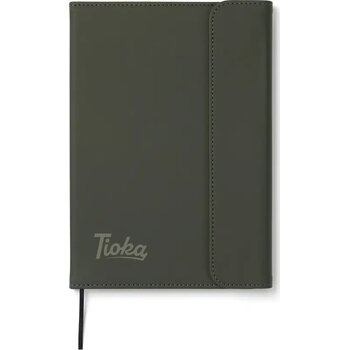 VINGA Baltimore GRS papier & PU notitieboek groen