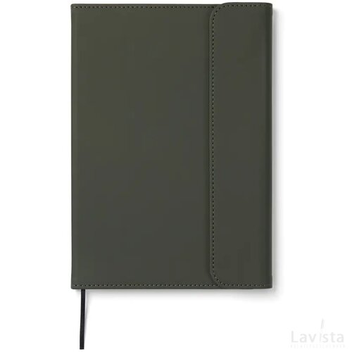 VINGA Baltimore GRS papier & PU notitieboek groen