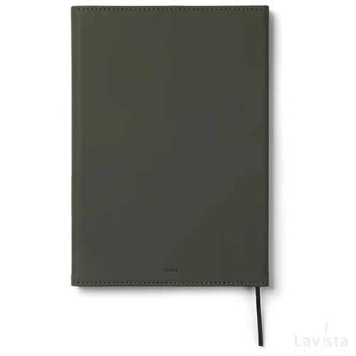 VINGA Baltimore GRS papier & PU notitieboek groen