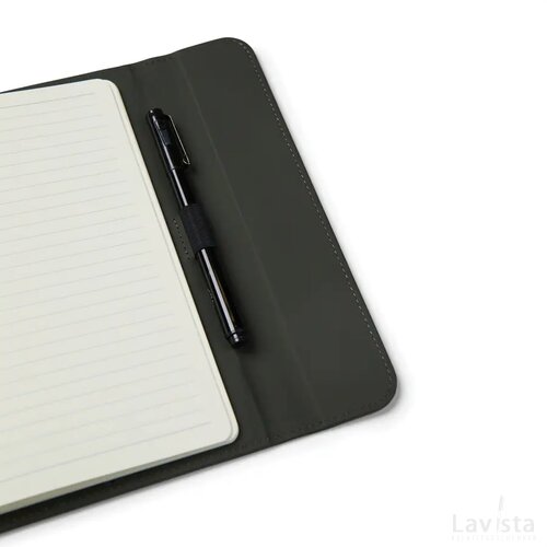 VINGA Baltimore GRS papier & PU notitieboek groen