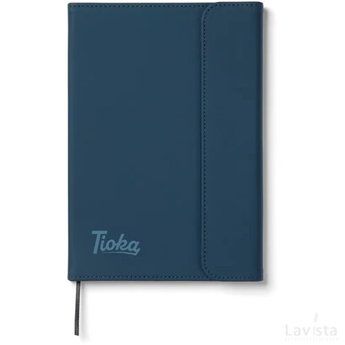 VINGA Baltimore GRS papier & PU notitieboek donkerblauw