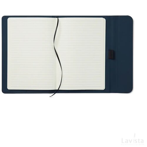 VINGA Baltimore GRS papier & PU notitieboek donkerblauw