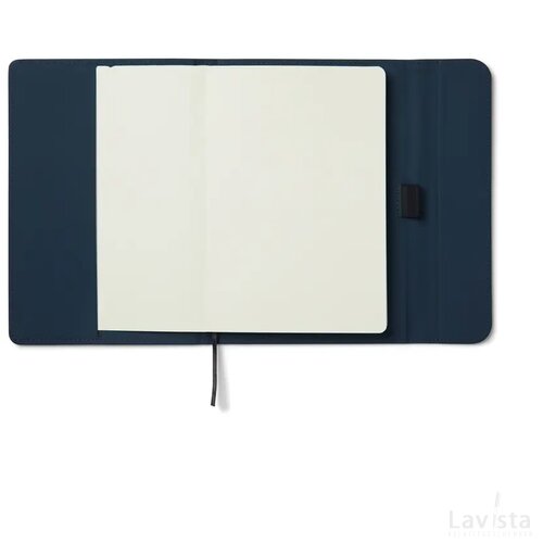 VINGA Baltimore GRS papier & PU notitieboek donkerblauw