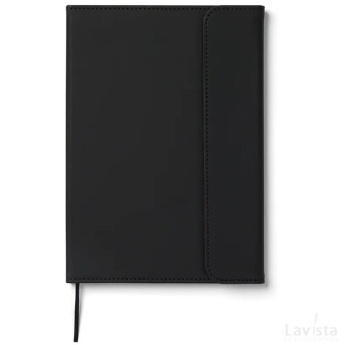VINGA Baltimore GRS papier & PU notitieboek zwart