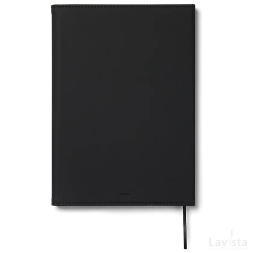 VINGA Baltimore GRS papier & PU notitieboek zwart