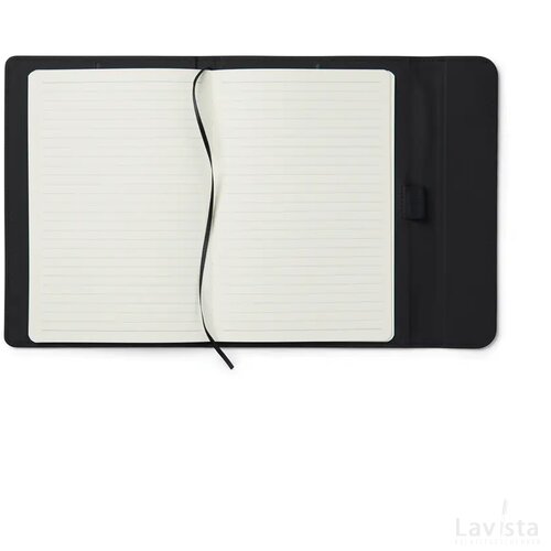 VINGA Baltimore GRS papier & PU notitieboek zwart