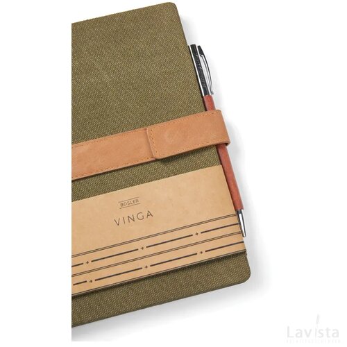 VINGA Bosler RCS recycled papieren notitieboek groen