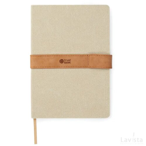VINGA Bosler RCS recycled papieren notitieboek beige