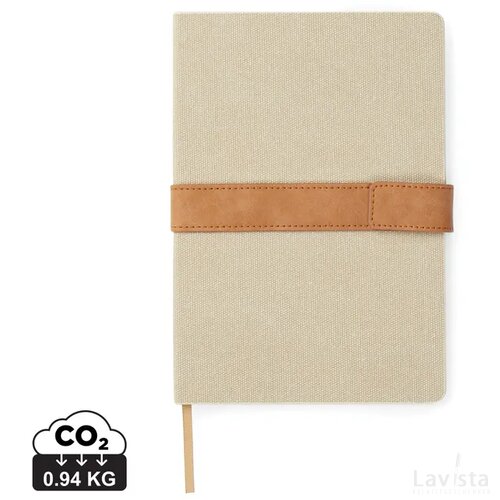 VINGA Bosler RCS recycled papieren notitieboek beige
