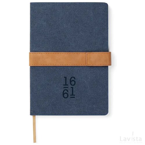 VINGA Bosler RCS recycled papieren notitieboek donkerblauw