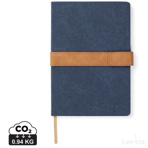 VINGA Bosler RCS recycled papieren notitieboek donkerblauw