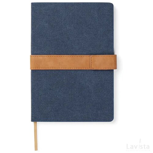 VINGA Bosler RCS recycled papieren notitieboek donkerblauw