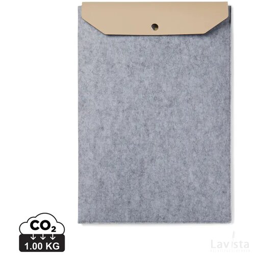 VINGA Albon GRS gerecycled vilt 17" laptophoes grijs