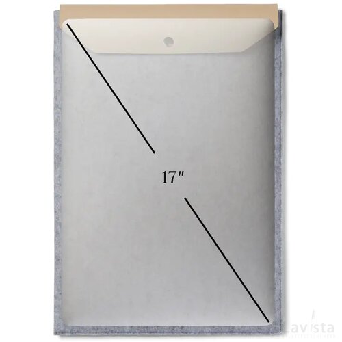 VINGA Albon GRS gerecycled vilt 17" laptophoes grijs
