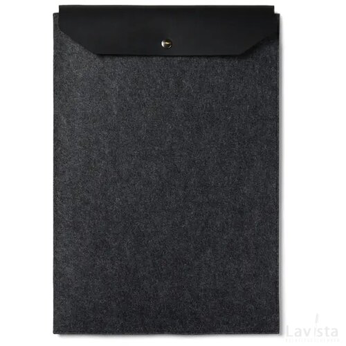 VINGA Albon GRS gerecycled vilt 17" laptophoes zwart