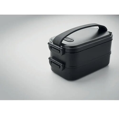 Lunchbox van gerecycled pp Idolunch Zwart