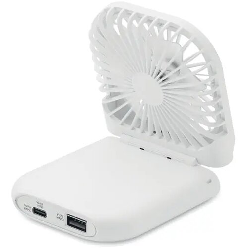 Opvouwbare ventilator met verstelbare band Wit