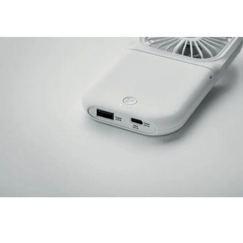 Opvouwbare ventilator met verstelbare band Wit